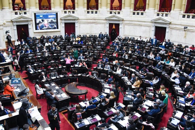 Diputados en sesión en Argentina.