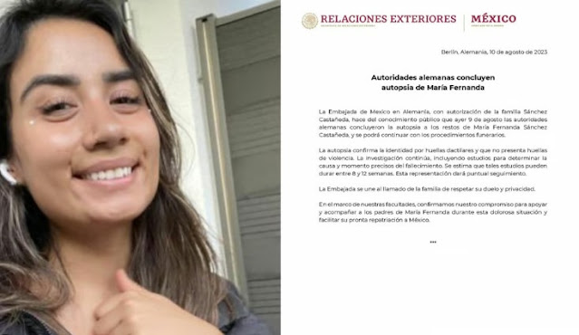 Cuerpo de María Fernanda no presenta huellas de violencia tras autopsia: SRE Mexicana desaparecida, retrato en blanco y negro.