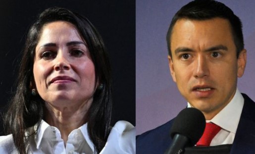 Presidenciables en Ecuador estarán bajo protección militar: Lasso Candidatos en Ecuador durante un evento electoral.