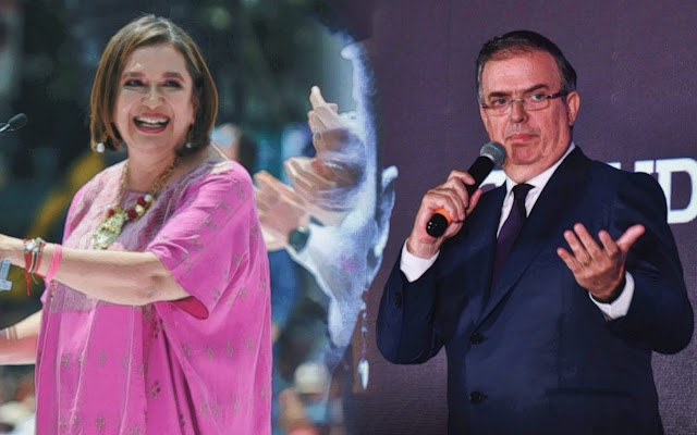 “Si Ebrard se va a MC, le quita votos a Morena”: Xóchitl Gálvez Retrato de Xóchitl, figura política mexicana.
