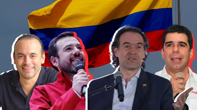 Estos son los nuevos alcaldes electos de las principales ciudades de Colombia Mapa de Colombia en colores vibrantes.
