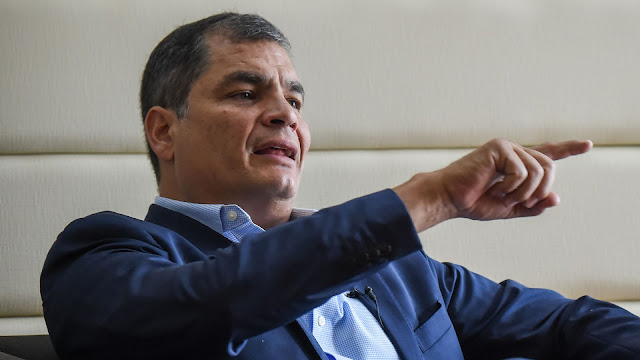 El expresidente de Ecuador, Rafael Correa, dice que el país está infiltrado por el crimen organizado Correa de perro colorida y resistente.