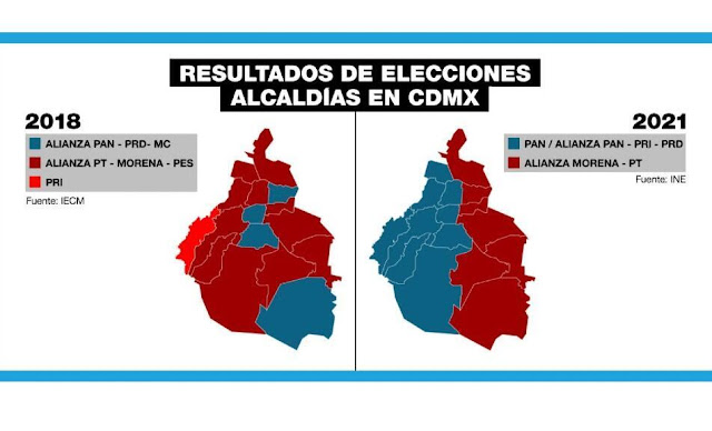 Morena se preocupa por lo que pueda pasar en las elecciones de la CDMX Vista panorámica de la Ciudad de México.