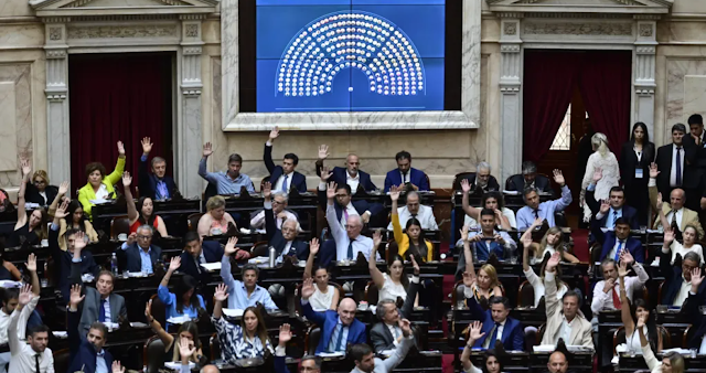 Ley Ómnibus da marcha atrás en el Congreso de Argentina Mapa de Argentina en color.