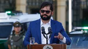 Presidente Boric anuncia la creación de un gabinete de seguridad Retrato de Gabriel Boric, presidente de Chile.