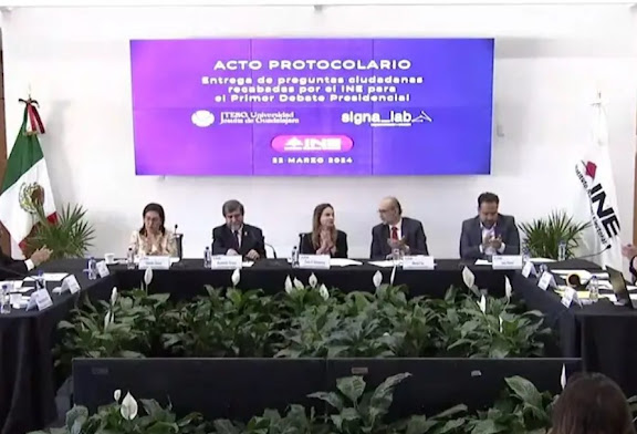 INE recibe avalancha de preguntas para el debate presidencial: 24 mil en total Captura de pantalla del sitio web Sufragio.