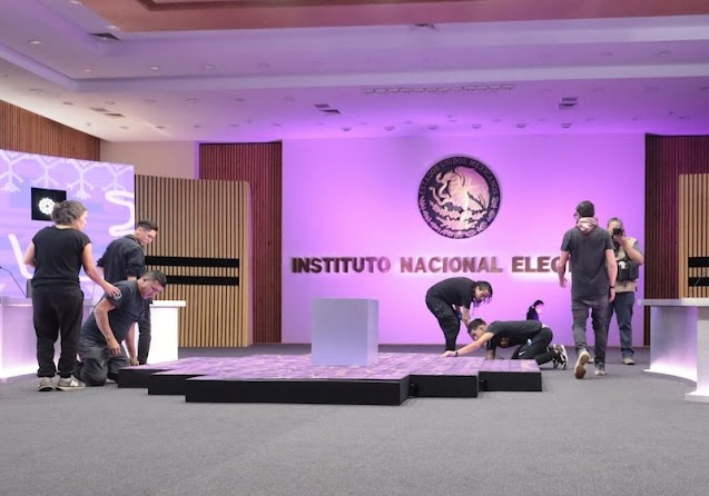 INE: Incidentes técnicos no impactaron tiempo de candidatos en debate presidencial Debate presidencial sobre reforma en México.