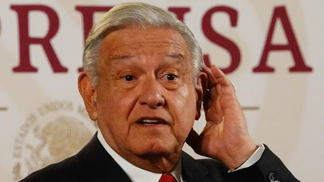 AMLO en conferencia de prensa, 12 de abril.