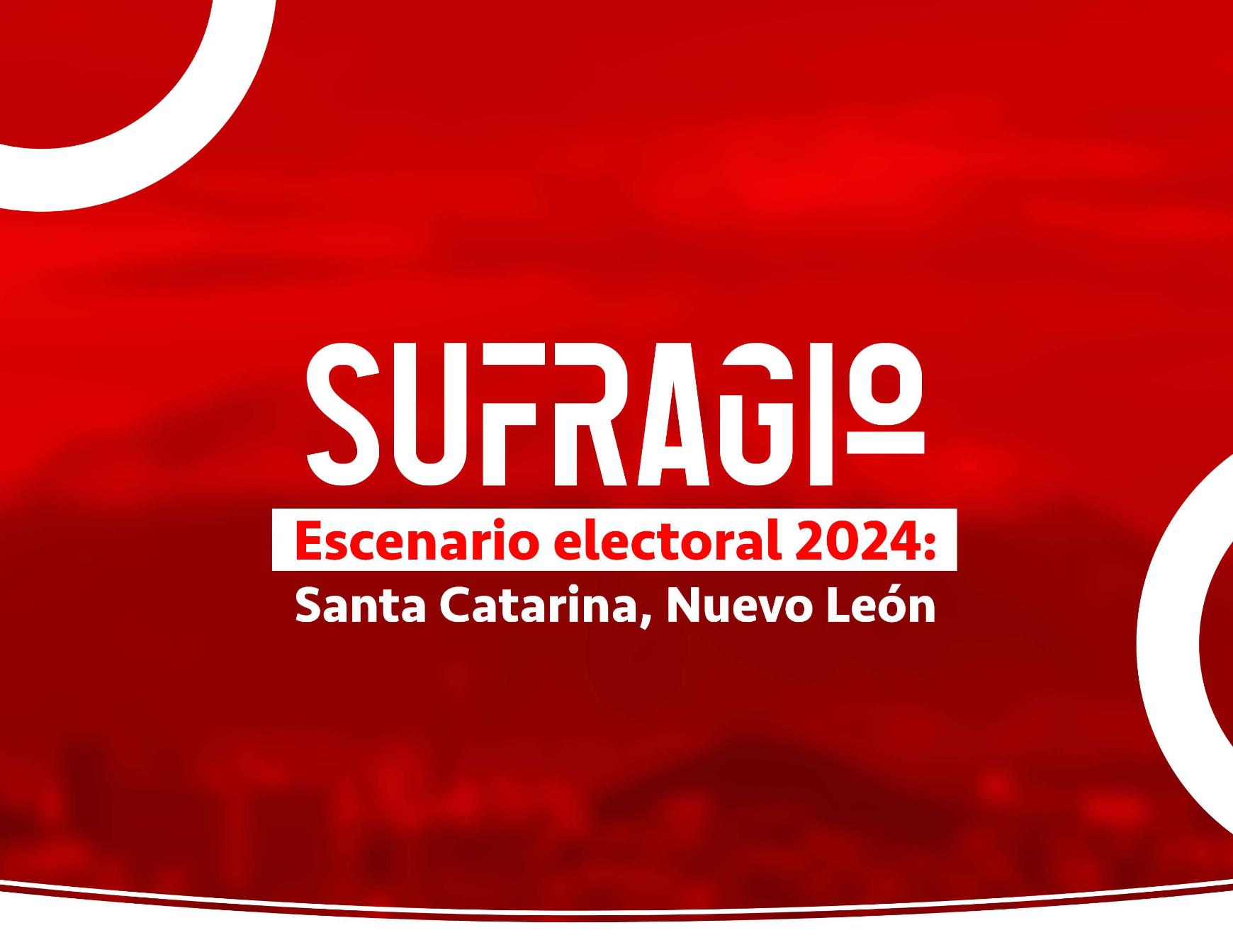 Escenario Electoral 2024: Santa Catarina, Nuevo León Paisaje de Santa Catarina con montañas y cielo.