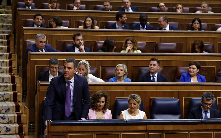 Sesión del Congreso de España sobre ley de amnistía.