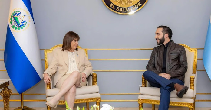 Patricia Bullrich estudia el modelo de seguridad de Bukele para aplicarlo en Argentina Captura de pantalla del sitio web sufragio.org