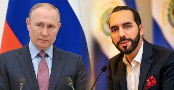 Putin y Bukele en un evento oficial.