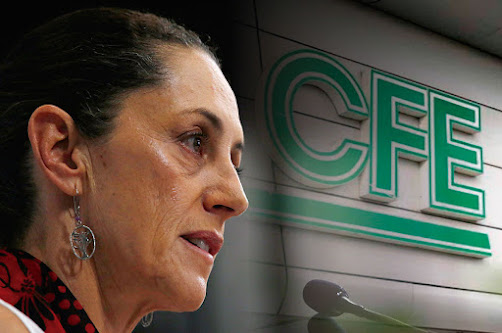 CFE y Sheinbaum en evento oficial.