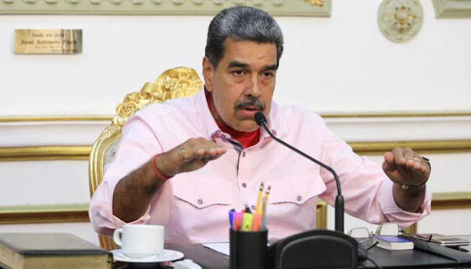 Nicolás Maduro en el Palacio de Miraflores.