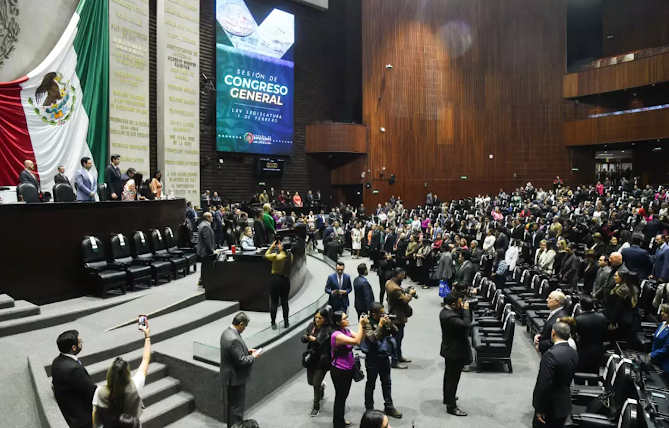 Comienza la sesión en la Cámara de Diputados con toma de protesta programada Captura de pantalla del sitio web Sufragio.