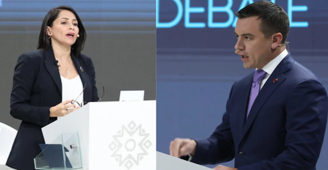 Luisa González desafía a Daniel Noboa a un debate presidencial antes de la primera vuelta Captura de pantalla del sitio web Sufragio.