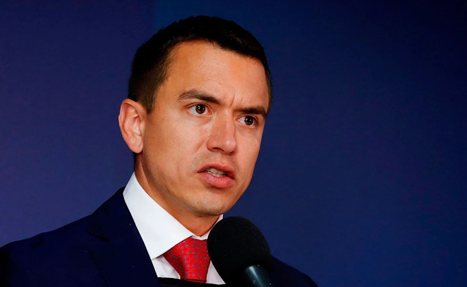 Noboa anuncia arancel temporal del 27% a productos mexicanos mientras busca un acuerdo comercial Captura de pantalla del sitio web Sufragio.
