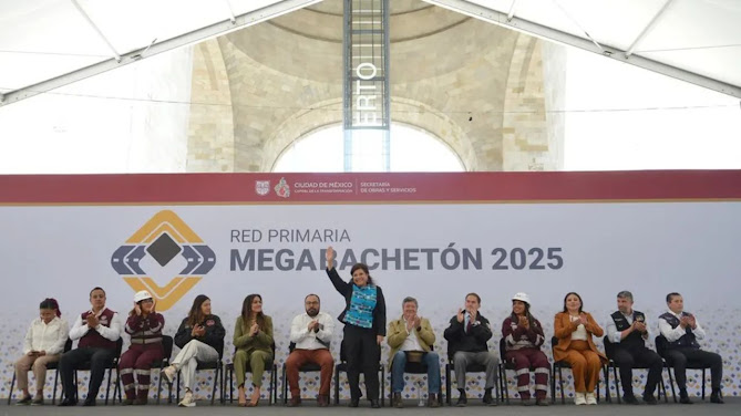 Clara Brugada promete reparar 200 mil baches en tres meses en la CDMX