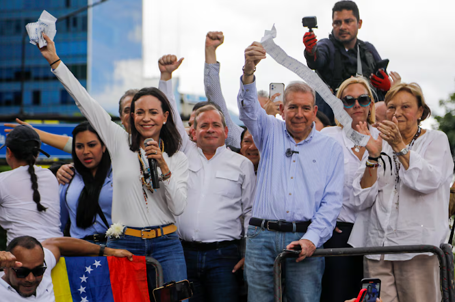 Machado y González Urrutia prometen reparación integral a víctimas del régimen chavista Captura de pantalla del sitio web Sufragio.