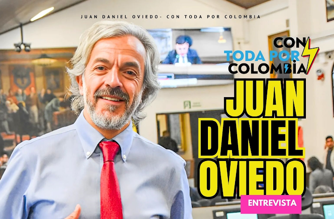 Entrevista Sufragio: Juan Daniel Oviedo, ¡Con toda por Colombia! Captura de pantalla del sitio web Sufragio.