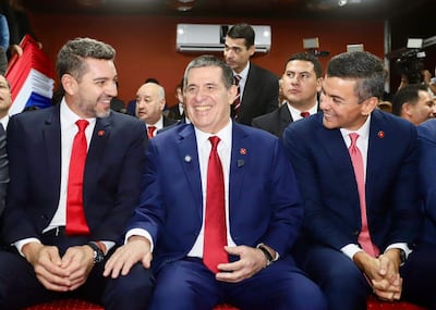 Peña y Alliana piden reelección de Cartes en la ANR Peña y Alliana piden reelección de Cartes en la ANR