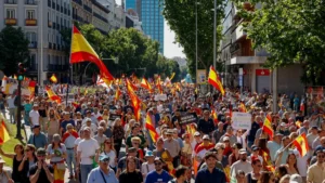 Miles protestan en Madrid para exigir la dimisión de Sánchez Miles protestan en Madrid para exigir la dimisión de Sánchez