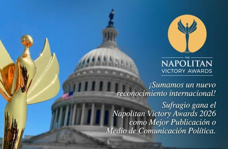 Sumamos un nuevo reconocimiento internacional: Sufragio gana el Napolitan 2026 como Mejor Publicación o Medio de Comunicación Política